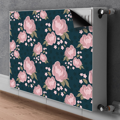 Cover magnetica per radiatore Fiori rosa