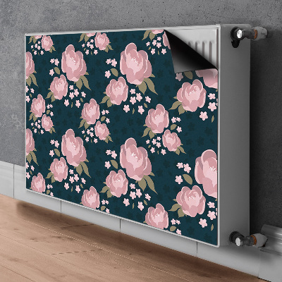 Cover magnetica per radiatore Fiori rosa