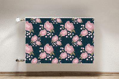 Cover magnetica per radiatore Fiori rosa