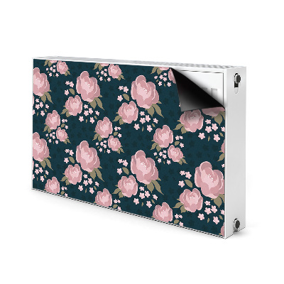 Cover magnetica per radiatore Fiori rosa