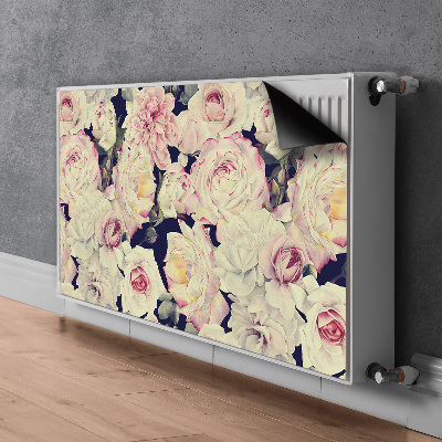 Copertura per termosifone Rose bianche