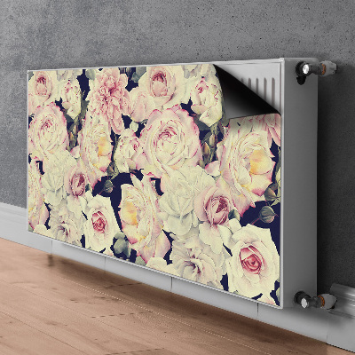 Copertura per termosifone Rose bianche