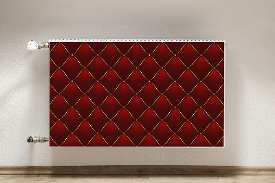 Cover magnetica per radiatore Pattern trapuntato rosso