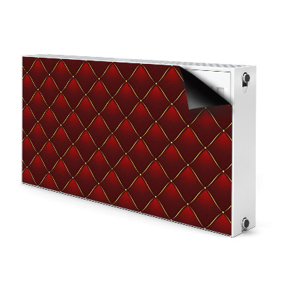 Cover magnetica per radiatore Pattern trapuntato rosso