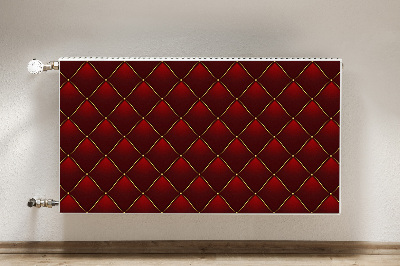 Cover magnetica per radiatore Pattern trapuntato rosso