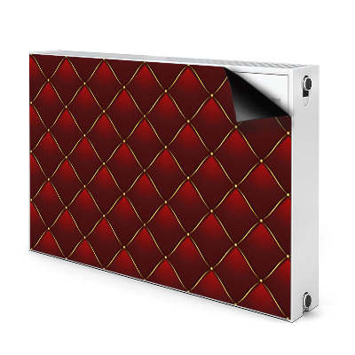 Cover magnetica per radiatore Pattern trapuntato rosso