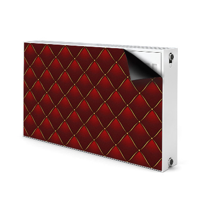 Cover magnetica per radiatore Pattern trapuntato rosso