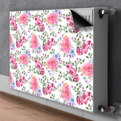 Cover per termosifone Fiori rosa