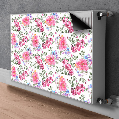 Cover per termosifone Fiori rosa