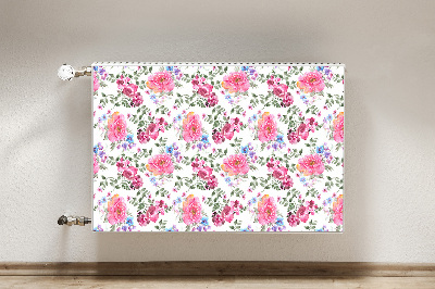 Cover per termosifone Fiori rosa