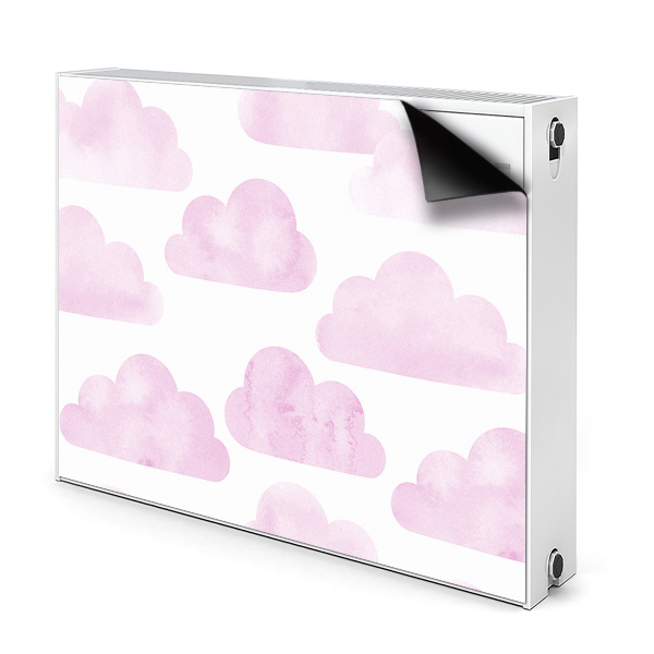 Cover per termosifone Nuvole rosa