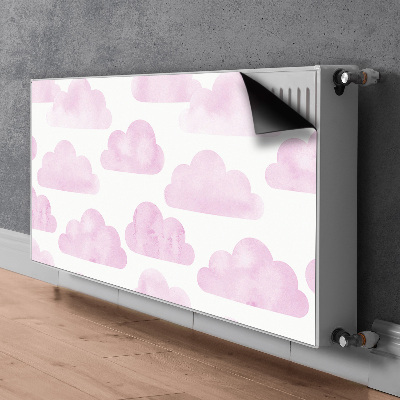 Cover per termosifone Nuvole rosa