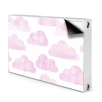 Cover per termosifone Nuvole rosa