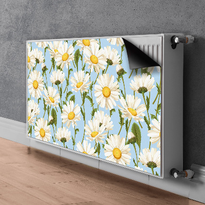 Adesivo magnetico per radiatore Fiori di camomilla