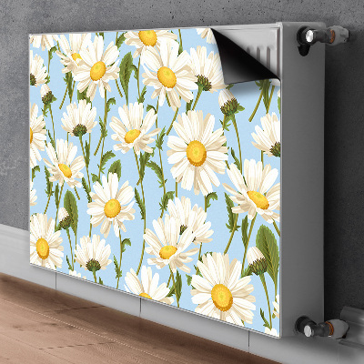 Adesivo magnetico per radiatore Fiori di camomilla