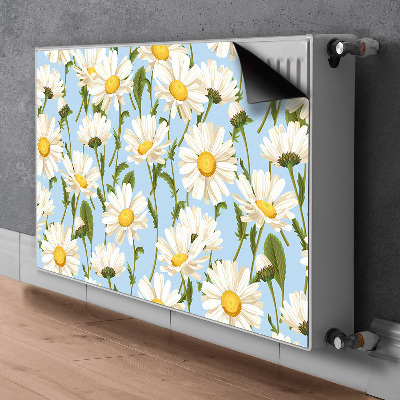 Adesivo magnetico per radiatore Fiori di camomilla