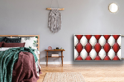 Pannello magnetico per radiatore Pattern pik bianco e rosso