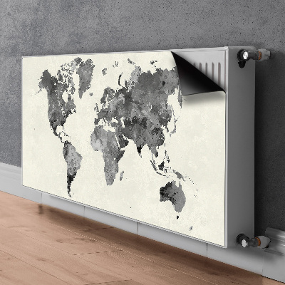 Rivestimento per radiatore Mappa del vecchio mondo