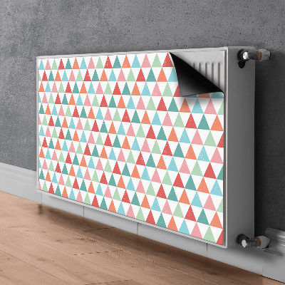 Adesivo magnetico per radiatore Triangoli colorati