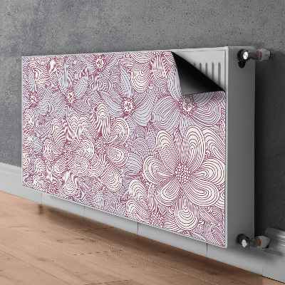 Pannello magnetico per radiatore Doodle Fiori