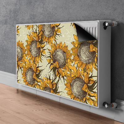 Copertura magnetica per termosifone Girasoli retrò