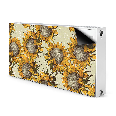 Copertura magnetica per termosifone Girasoli retrò