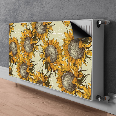 Copertura magnetica per termosifone Girasoli retrò