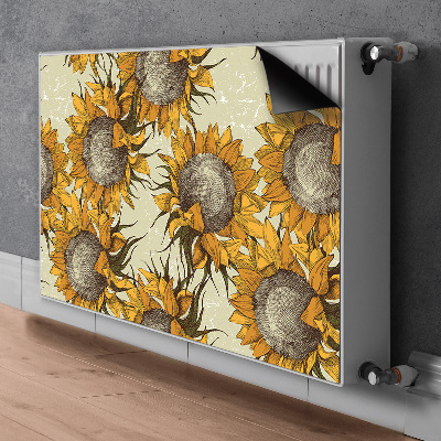 Copertura magnetica per termosifone Girasoli retrò