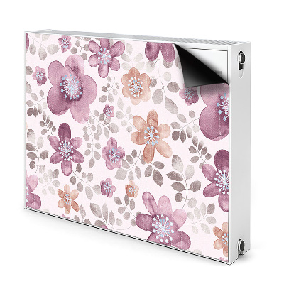 Pannello magnetico per radiatore Fiori rosa