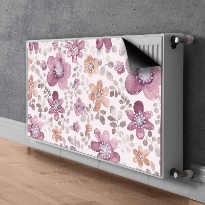 Pannello magnetico per radiatore Fiori rosa