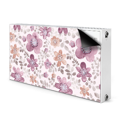 Pannello magnetico per radiatore Fiori rosa