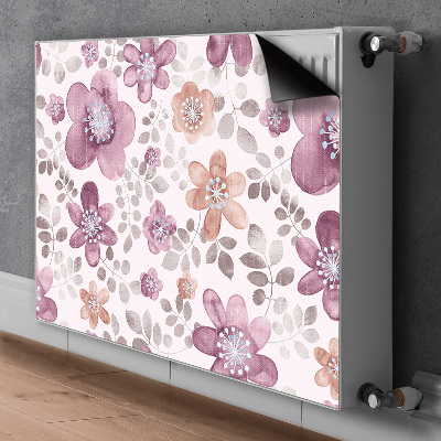 Pannello magnetico per radiatore Fiori rosa