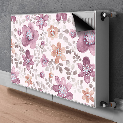 Pannello magnetico per radiatore Fiori rosa