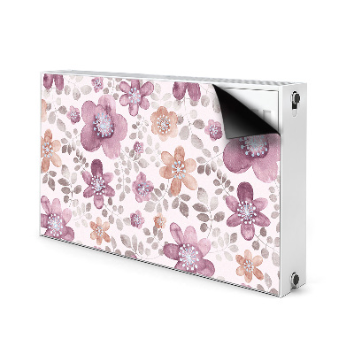 Pannello magnetico per radiatore Fiori rosa