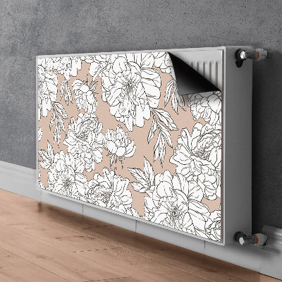 Adesivo magnetico per radiatore Fiori artistici