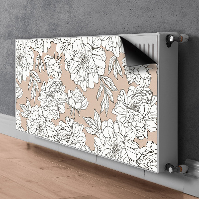 Adesivo magnetico per radiatore Fiori artistici