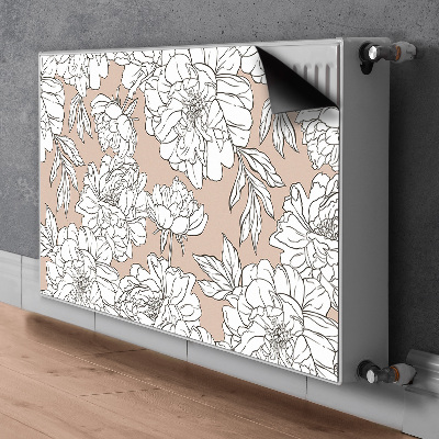 Adesivo magnetico per radiatore Fiori artistici