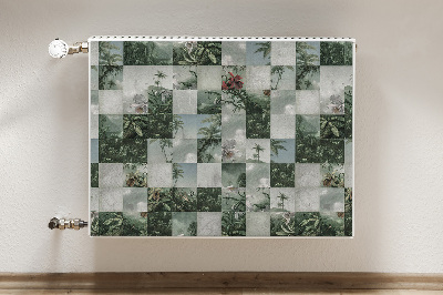 Copertura per termosifone Patchwork tropicale