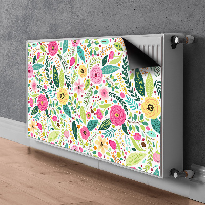 Copertura magnetica per radiatore Fiori colorati