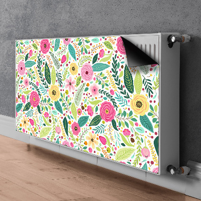 Copertura magnetica per radiatore Fiori colorati