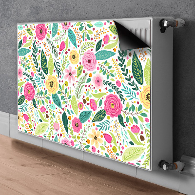 Copertura magnetica per radiatore Fiori colorati