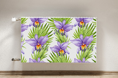 Pannello magnetico per radiatore Fiori viola