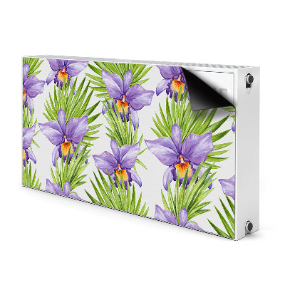 Pannello magnetico per radiatore Fiori viola