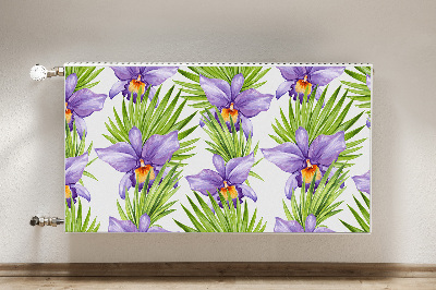 Pannello magnetico per radiatore Fiori viola