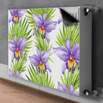 Pannello magnetico per radiatore Fiori viola