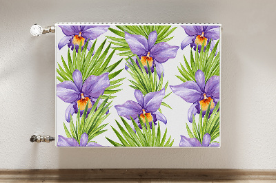 Pannello magnetico per radiatore Fiori viola