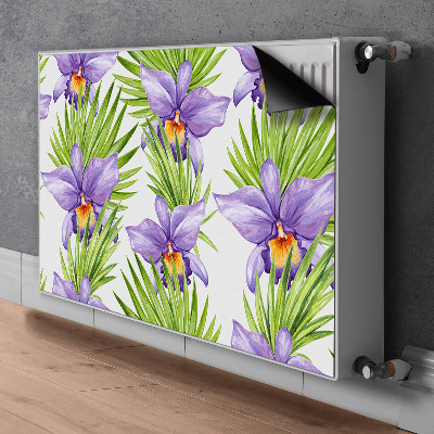 Pannello magnetico per radiatore Fiori viola