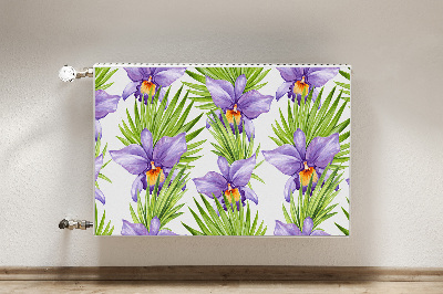 Pannello magnetico per radiatore Fiori viola