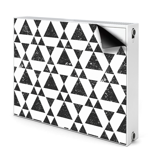 Protezione per radiatore Triangoli in bianco e nero