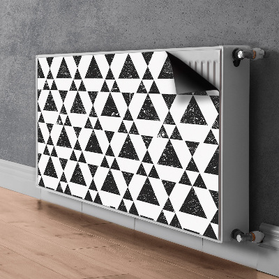 Protezione per radiatore Triangoli in bianco e nero